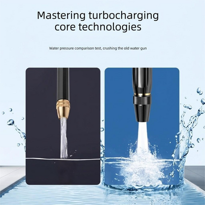 𝐔𝐒 𝐎𝐟𝐟𝐢𝐜𝐢𝐚𝐥 𝐒𝐭𝐨𝐫𝐞|High-Pressure Car Wash Hose Nozzle with Quick Connectors Included – Home Garden Spray Gun for Cars, Patios & Driveways