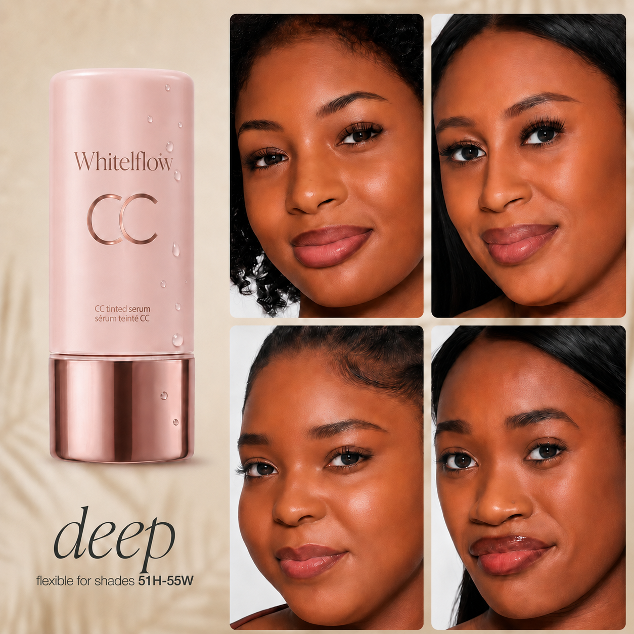 CC Color-Correcting Tinted Serum – Lightweight, Shade-Adaptive Coverage with 24H Hydration & 16H Waterproof Wear