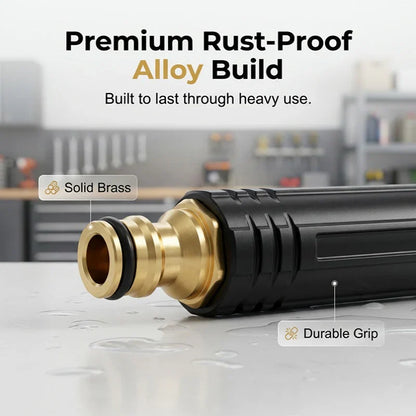 𝐔𝐒 𝐎𝐟𝐟𝐢𝐜𝐢𝐚𝐥 𝐒𝐭𝐨𝐫𝐞|High-Pressure Car Wash Hose Nozzle with Quick Connectors Included – Home Garden Spray Gun for Cars, Patios & Driveways